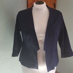 Maurices Navy 3/4 Sleeve Blazer